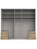 Wimex Kleiderschrank Level Plankeneiche weiß 250 / 58 / 236cm