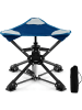 COSTWAY Campinghocker drehbar faltbar in Blau