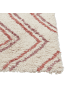 Beliani Kurzflor KASTAMONU in Beige/Rosa/Rot - (W) 80 x (H) 1.4 x (L) 150 cm