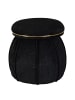 Kayoom Hocker Corin in schwarz - gold
