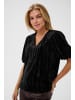 Kaffe Kurzarm-Bluse KAelva Regular fit in Black Deep
