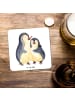 Mr. & Mrs. Panda Tischuntersetzer Pinguine Einschlafen ohne Spruch in Weiß