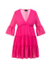faina Damen Minikleid Mit Rüschen in Pink