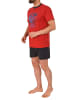 NORMANN Kurze shorty Schlafanzug - 74948 in rot