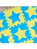 relaxdays 45x Puzzlematte in Blau/ Gelb