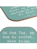 Mr. & Mrs. Panda Untersetzer Spruch Selbstreflexion Freiheit mit... in Meeresbrise