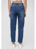 Cloud5ive Cloud5ive High-Waist Boyfriend Destroyed Jeans Hose 5-Pockets in blue denim