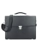 Esquire Oxford Aktentasche Leder 41 cm Laptopfach schwarz