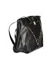 Laura Biagiotti Schwarz PVC Damen Handtasche