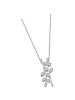 LOTUS silver Zweige Halskette 925 Sterling Silber ca. 42cm weiß, silber