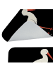 Mr. & Mrs. Panda Duschvorleger Storch ohne Spruch in Schwarz