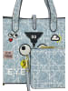 myMo Women 2-In-1 Tote Bag Set in Blue Denim