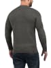 BLEND Strickpullover BHLasse 20703348ME Strickpulli mit aufgestickten Ellenbogenpatches in Grau