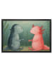 Mr. & Mrs. Panda Schmutzfangmatte Axolotl Liebe Design ohne Spruch in Weiß
