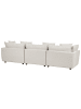 Beliani 3-Sitzer Sofa SIGTUNA in Weiß/Schwarz - (W) 300 x (H) 86 x (L) 102 cm