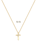 Elli Schmuckset 925 Sterling Silber Kreuz in Gold