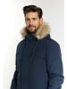 DreiMaster Klassik Winterjacke Mit Webpelz in Nachtblau