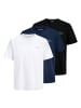 Jack and Jones 3er Pack T-Shirts College Logo Tee SS Crew Neck in Mehrfarbig