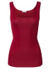 Hanro Unterhemd / Top Cotton Seamless in Red dahlia