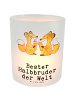 Mr. & Mrs. Panda Teelichthalter Fuchs Bester Halbbruder der Welt... in Transparent