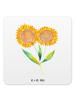 Mr. & Mrs. Panda Glasuntersetzer Blume Sonnenblume ohne Spruch in Weiß