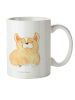 Mr. & Mrs. Panda Kaffeetasse Corgie ohne Spruch in Weiß