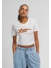 Mister Tee Mister Tee Cropped T-Shirts in white