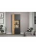 ebuy24 Vitrinenschrank Esteban Grau 80 x 42 cm