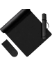 relaxdays Yogamatte in Schwarz - (B)68 x (H)0,5 x (T)183 cm