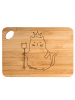 Mr. & Mrs. Panda Küchenbrett Katze König ohne Spruch in Braun