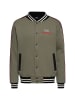 King Kerosin King Kerosin Collegejacke All Gas No Brakes in olivgrün