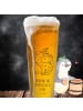 Mr. & Mrs. Panda Bierglas Sternzeichen Fische mit Spruch in Transparent