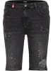 2Y Premium Denim Short in black