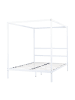 Beliani Himmelbett LESTARDS in Weiß - (W) 148 x (H) 189 x (L) 209 cm