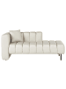 Beliani Chaiselongue LANNILS in Weiß/Schwarz - (W) 173 x (H) 73 x (L) 79 cm