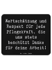 Mr. & Mrs. Panda Mousepad Spruch Pflegekraft Wertschätzung mit S... in Schwarz