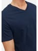 Jack & Jones T-Shirt Organic Basic in Schwarz / dunkelblau / weiß