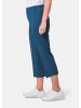 GOLDNER Kurzgröße:  Sportive 7/8-Hose mit Biesen in jeansblau