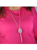 Steuer Modeschmuck Metall in silber