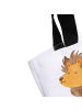 Mr. & Mrs. Panda Shopping Bag Sternzeichen Löwe ohne Spruch in Weiß