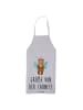 Mr. & Mrs. Panda Latzschürze Bär Zahnfee mit Spruch in Grau Pastell