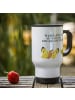 Mr. & Mrs. Panda thermosbecher Raupe Schmetterling mit Spruch in Weiß