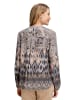 Betty Barclay Longbluse mit Stehkragen in Grau/Beige
