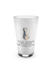 Mr. & Mrs. Panda kaffeeglas Pinguin mHerzieren mit Spruch in Transparent