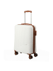 travelite Bali - 4-Rollen-Kabinentrolley S 55 cm in weiß/cognac