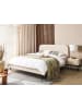 Beliani Doppelbett FLAYAT in Beige/Schwarz - (W) 173 x (H) 109 x (L) 215 cm