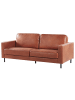 Beliani 3-Sitzer Sofa SAVALEN in Braun/Schwarz - (W) 204 x (H) 87 x (L) 91 cm