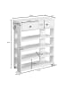 FineBuy Schuhschrank in Weiß / Spanplatte / 60x24x79
