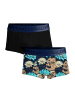 Muchachomalo 2er-Set: Boxershorts in Multicolor/Black