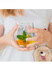 Mr. & Mrs. Panda Blümchentail Glas Waldtiere Aloha mit Spruch in Transparent